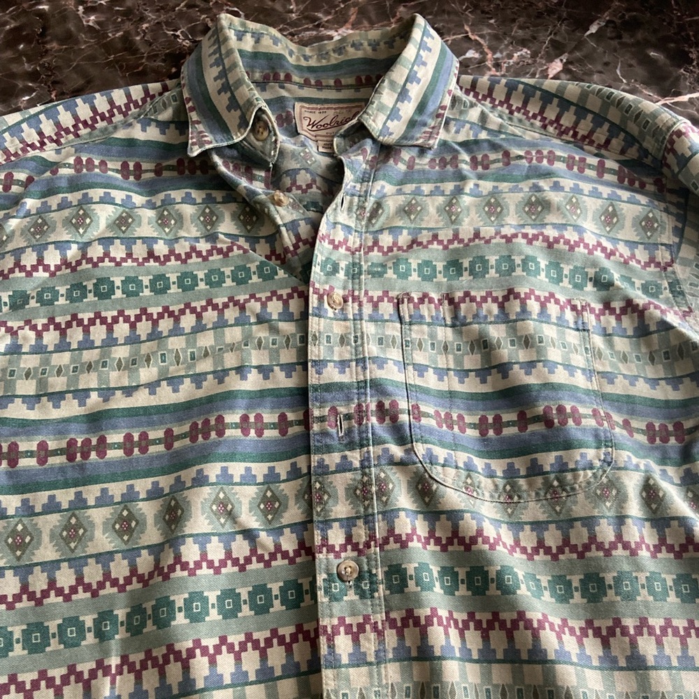 Vintage Woolrich Button Down Xl - image 3